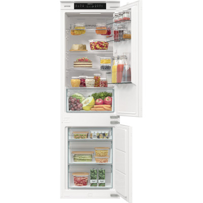 Gorenje Вбуд. холодильник із мороз. камерою Gorenje, 177х55х54см, 2 двері, 176(76)л, А+, NF+, Зона св-ті, Диспл, Білі Gorenje Вбуд. холодильник із мороз. камерою Gorenje, 177х55х54см, 2 двері, 176(76)л, А+, NF+, Зона св-ті, Диспл, Білі