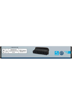 Bosch Набір ударних торцевих головок Professional Standart 9шт 3/8" 30мм