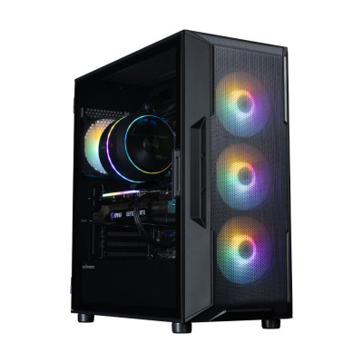 Zalman Корпус I3 Neo V2 без БР, 2xUSB3.0, 1x Type C, 4x120мм RGB, VGA 400мм, LCS ready, TG Side Panel, ATX, чорний
