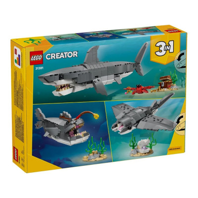 LEGO Конструктор LEGO Creator Люта акула зі скринею скарбів