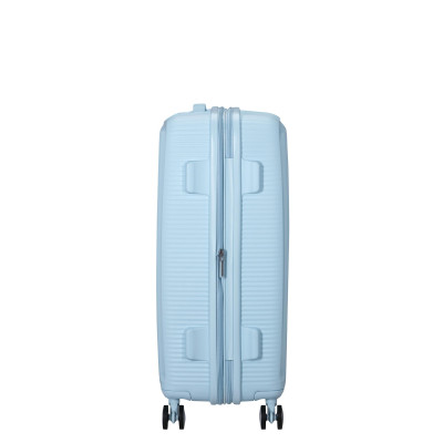 American Tourister Валіза American Tourister, Soundbox, поліпропілен, середня, 67см, 71.5/81л, TSA, 4 колеса, EXP, пастельно-блакитний