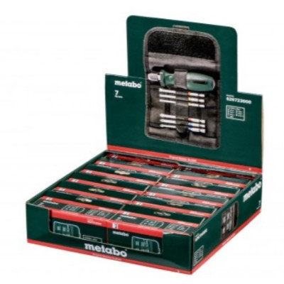 Metabo Набір викруток (7 шт.) рукоятка-тримач + PZ1, PZ2, PH2, TX20, TX25, плоска