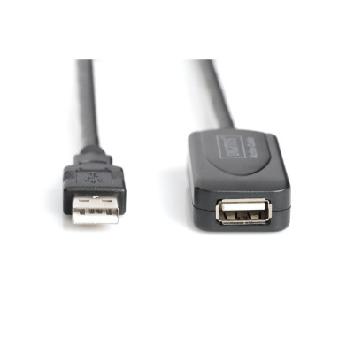 Digitus Подовжувачь USB 2.0 Active Cable, A/M-A/F, 20 m