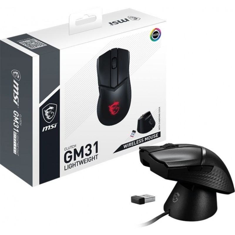 MSI Миша Clutch GM31 LIGHTWEIGHT WIRELESS Mouse