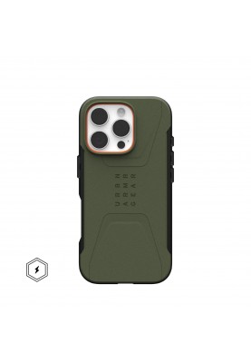 UAG Чохол для iPhone 16 Pro, Civilian Magsafe, Olive Drab