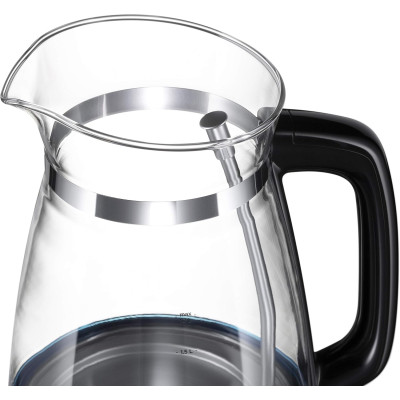 Russell Hobbs Електрочайник Russell Hobbs Hourglass 1.7л, скло, підсвічування, чорно-сріблястий