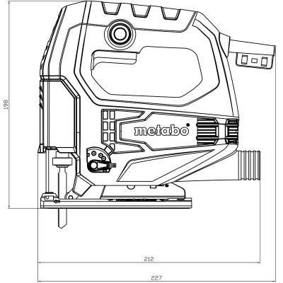 Metabo Лобзик STEB 65 QUICK, 450Вт, хід 18мм, 600-3000об/хв, 1.9кг