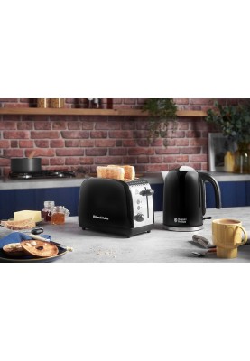 Russell Hobbs Тостер Colours Plus, 1600Вт, нержав., підігрів,разморозка, чорний