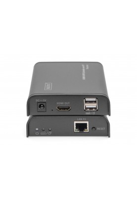 Digitus Підовжувач HDMI KVM по IP, комплект, Full HD, 1080p, через мережевий кабель (Cat 5, 5E, 6), 120м