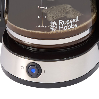 Russell Hobbs Кофеварка Heaton, 1.25л, мелена, чорно-срібний