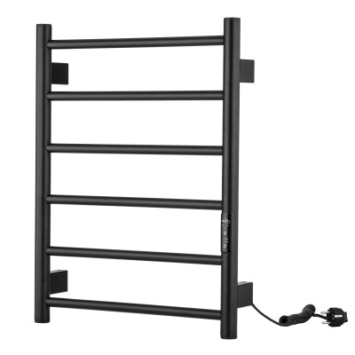 ARDESTO Рушникосушка електрична Classik-TR K, 570х430х80мм, таймер-регулятор, сталь, чорний матовий