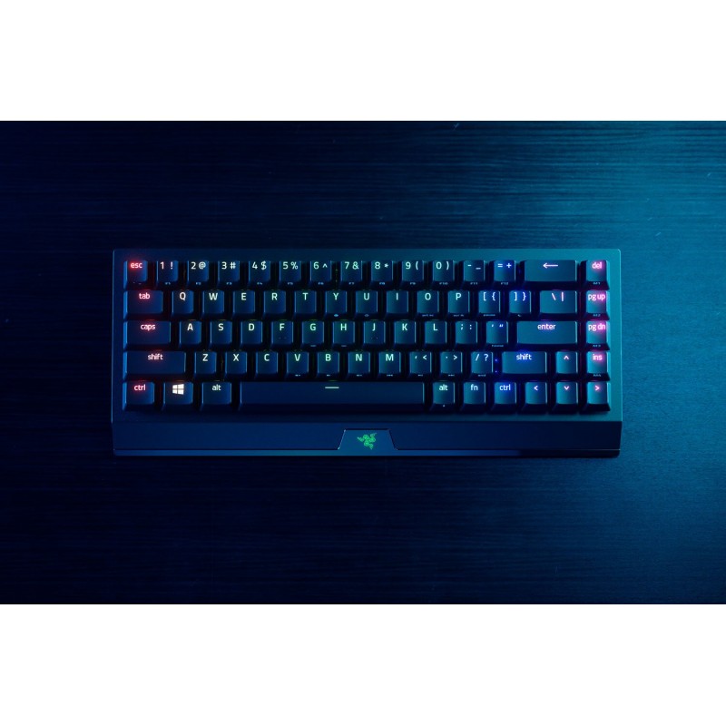 Razer Клавіатура ігрова BlackWidow V3 Mini HyperSpeed Green Switch WL/BT/USB RU RGB, Black