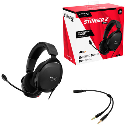 HyperX Гарнітура Cloud Stinger 2 Core PC 3.5mm Black 683L9AA