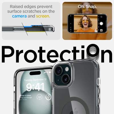 Spigen Чохол для Apple iPhone 15 Ultra Hybrid MagFit, Graphite