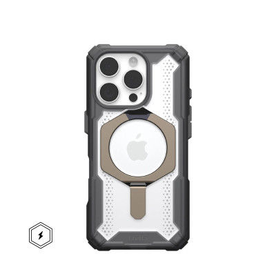 UAG Чохол для iPhone 16 Pro, Plasma XTE MagSafe, Ash/Titanium