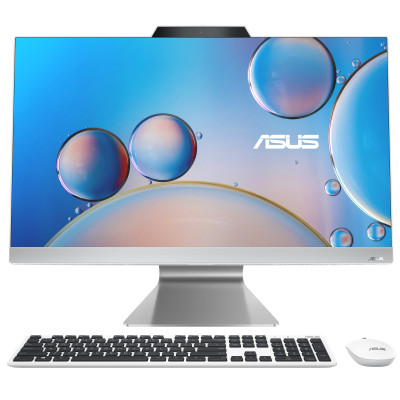 ASUS Комп'ютер персональний моноблок M3702WFAT-WPF0030 27" FHD AG Touch, AMD R5-7520U, 8GB, F1TB, UMA, WiFi, кл+м, Без ОС, білий