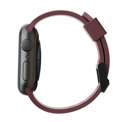 UAG Ремінець [U] для Apple Watch 44/42 [U] Dot Silicone, Aubergine
