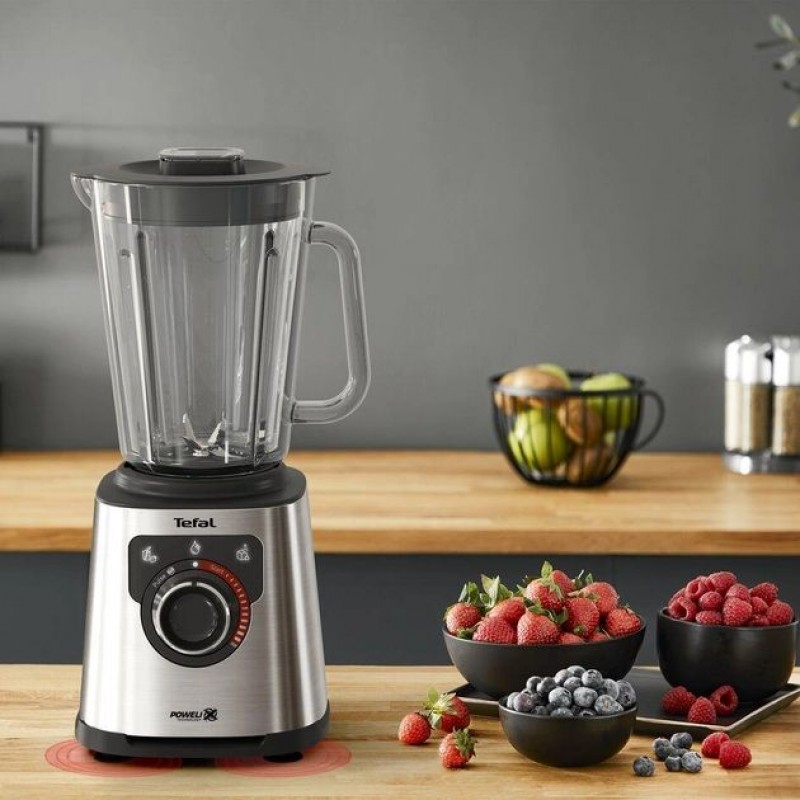 Tefal Блендер стаціонарний Perfect mix+, 1200Вт, чаша-1750мл, скло, сталь-чорний