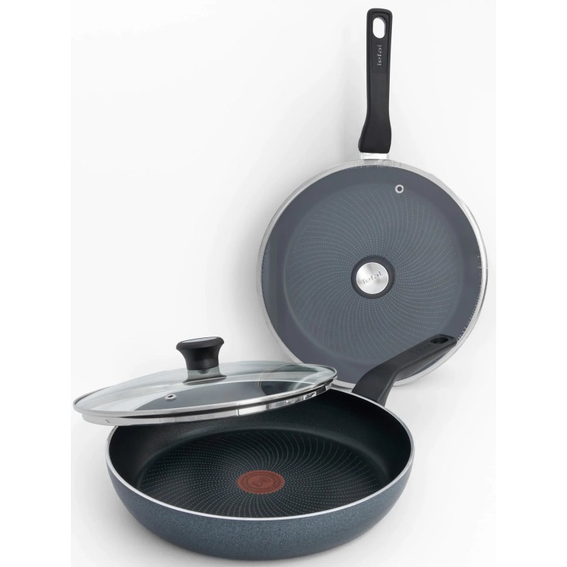 Tefal Сковорода з кришкою Generous Cook, 24см, алюміній, бакеліт, скло, чорний