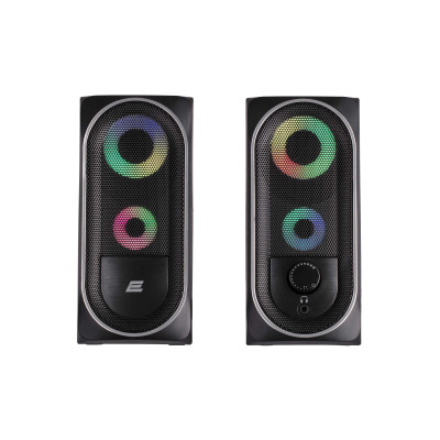 2E Акустична система PCS234 RGB, 2.0, USB, Black