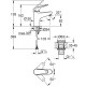 Grohe Змішувач для раковини Swift S довж. виливу - 103мм, неповоротний, 1 важіль, хром