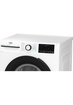 Beko Пральна машина фронтальна, 7кг, 1200, A+++ (-10%), 50см, дисплей, інвертор, ПАР, білий