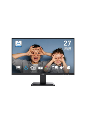 MSI Монітор 27" PRO MP273U 2xHDMI, DP, MM, IPS, 3840x2160, 4ms, sRGB 130%, AdaptiveSync
