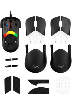 HyperX Миша Pulsefire SAGA, RGB, USB-A, чорний
