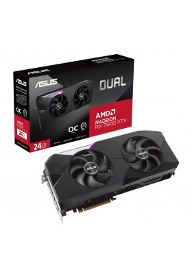 ASUS Відеокарта Radeon RX 7900 XTX 24GB GDDR6 DUAL OC DUAL-RX7900XTX-O24G