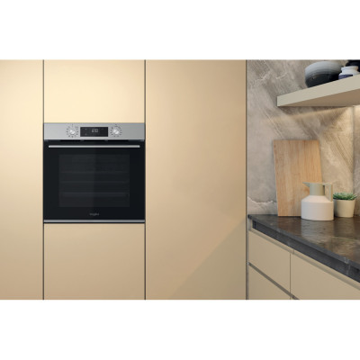 Whirlpool Духова шафа електрична, 71л, A+, дисплей, конвекція, телескопічні напрямні, нерж