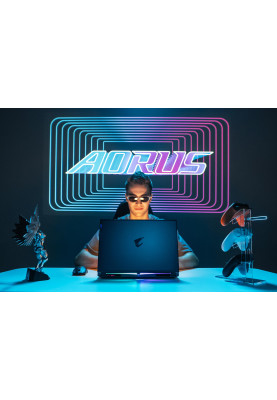 Gigabyte Ноутбук AORUS 16X 16.0 QHD 165Hz, Intel i7-13650HX, 16GB, F1TB, NVD4070-8, W11, чорний