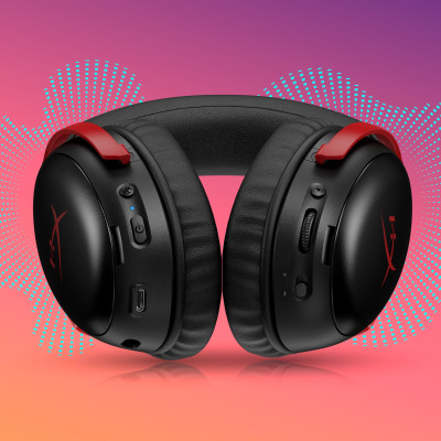 HyperX Гарнітура ігрова Cloud III S, WL/USB-A/USB-C, чорно-червоний
