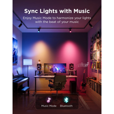 Govee Лампа розумна H600C, E14, 5W, 450Lm, 2700K-6400K, RGBWW, WI-FI/Bluetooth, білий