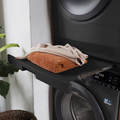 Electrolux Комплект монтажний для з'єднання пральної машини з сушильною машиною, висувна полиця, сріблястий темний Electrolux Комплект монтажний для з'єднання пральної машини з сушильною машиною, висувна полиця, сріблястий темний