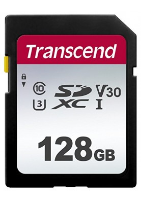 Transcend SDXC/SDHC 300S[Карта пам'яті SD 128GB C10 UHS-I R100/W40MB/s]