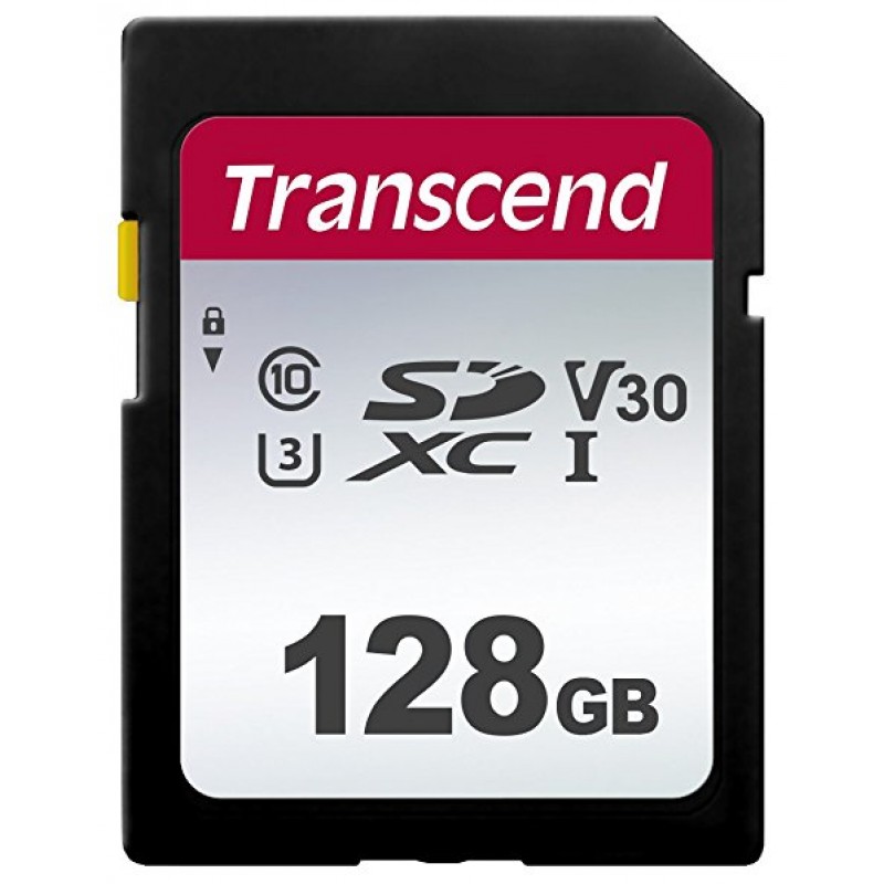 Transcend SDXC/SDHC 300S[Карта пам'яті SD 128GB C10 UHS-I R100/W40MB/s]