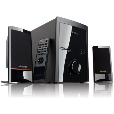Microlab Акустична система M-700U 2.1, 46W, mini-jack/USB/SD, пк, чорний