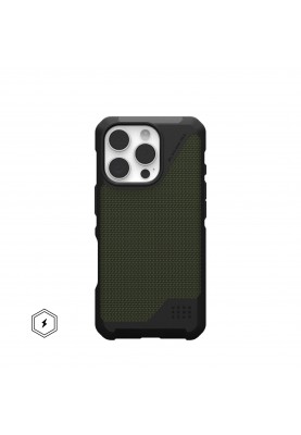 UAG Чохол для iPhone 16 Pro, Metropolis LT Magsafe, Kevlar Olive