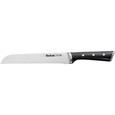 Tefal Ніж для хліба Ice Force, 20см, нержавіюча сталь, пластик, чорний