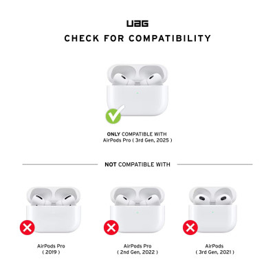 UAG Чохол UAG для AirPods Pro (Gen 3, 2025), Plasma, Olive