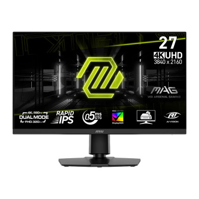 MSI Монітор MSI 27" MAG 272URDF-E16 2xHDMI, DP, 2xUSB, Audio, IPS, 3840x2160, 160Hz, 0.5ms, sRGB 131%, FreeSync, Pivot, HDR400