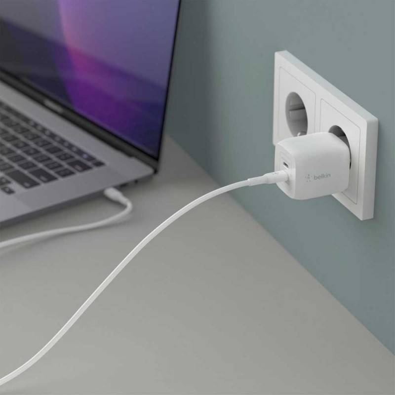 Belkin Мережевий ЗП Home Charger 45W GAN PD PPS Dual USB-С