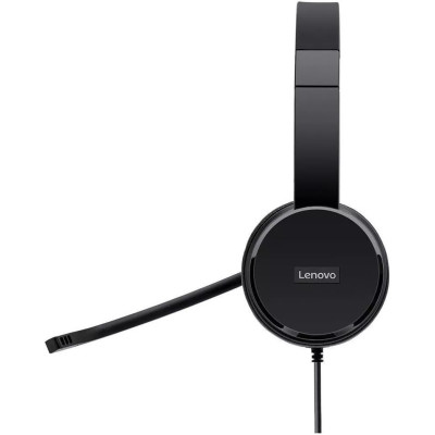Lenovo Гарнітура ПК стерео On-ear 100, USB, 1.8м, чорний