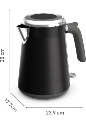 Tefal Електрочайник Tefal Collection 1.68л, Strix, нерж. сталь, чорний