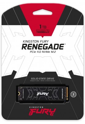 Kingston Твердотільний накопичувач SSD M.2 1TB Fury Renegade NVMe PCIe 4.0 4x 2280