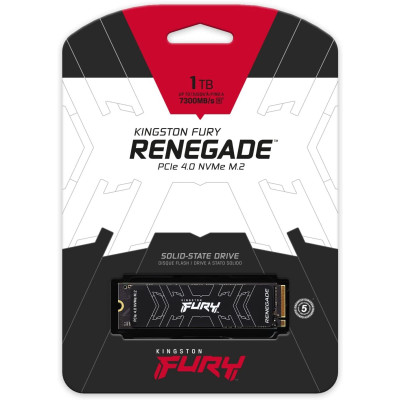 Kingston Твердотільний накопичувач SSD M.2 1TB Fury Renegade NVMe PCIe 4.0 4x 2280