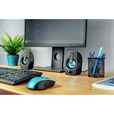 Trust Акустична система (Колонки) 2.0 Gemi RGB USB Black