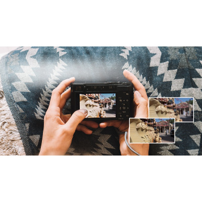 Panasonic Цифрова фотокамера 4K LUMIX DC-TZ200 Black