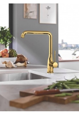 Grohe Змішувач для кухні Essence, довж.виливу - 220мм, поворотний, 1важіль, прохолодний схід сонця