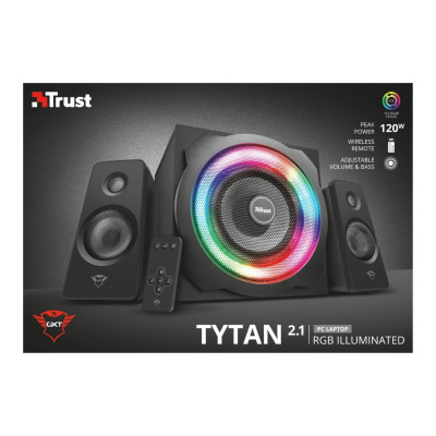 Trust Акустична система (Колонки) 2.1 GXT 629 Tytan RGB Black